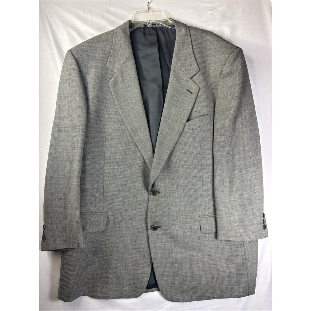 Valentino Uomo Blazer 46R Gray Virgin Wool Made in Italy Saks 5th